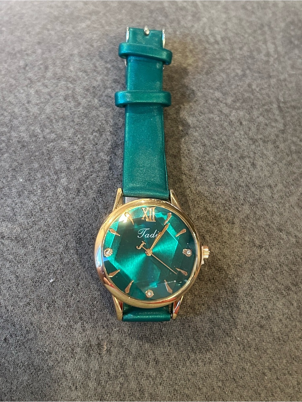 Teal Ladies Watch with Gold Accents